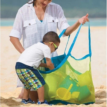Велика пляжна сумка-сітка для іграшок Beach Bag антипесок