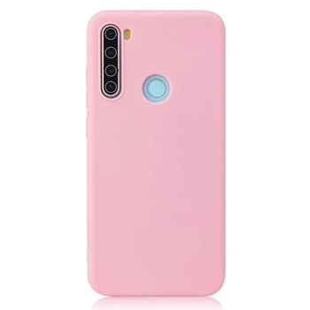 Чехол Soft Touch для Xiaomi Redmi Note 8 силикон бампер светло-розовый