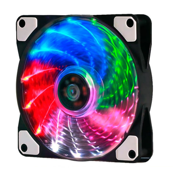 Кулер корпусной Voltronic sleeve fan 4pin - 120мм, 12V, 1100об/мин, 15LED, RGB