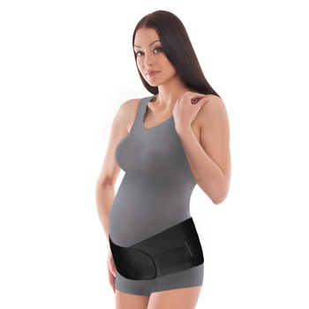 Бандаж до- послеродовой с ребрами жесткости Торос-Груп пояс для беременных Тип-114 размер 4 Black (4820114087560)