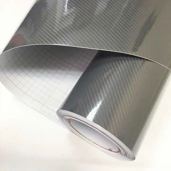 Карбоновая пленка 5D Gray 152х30 см Серый