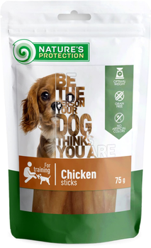 Лакомство для собак, стики из курицы, Nature's Protection snack for dogs chicken sticks 75 г (SNK46108) (4771317461087)