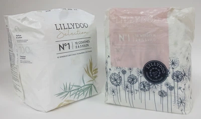 Эко -подгузники Lillydoo Premium Baby Care 1 размер ( 2-5 кг) 10 шт
