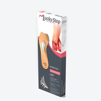 Стелька для обуви на высоком каблуке Lady Lucky Step Lady LS330 37 Бежевая (4823058903880)