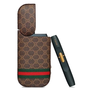 Защитный Чехол для айкос с принтом GUCCI для IQOS 2.4+ коричневый