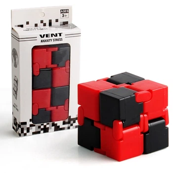 Безкінечний кубик/Infinity Cube v1, чорно-червоний (2207214203)