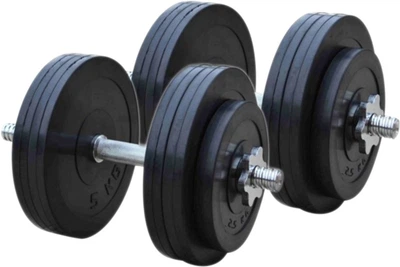 Гантели наборные обрезиненные Rn-Sport 2 шт по 26 кг (RN_OD2x26)