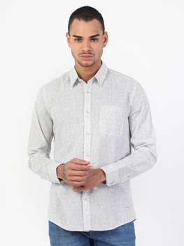 Рубашка хлопковая мужская Colin's CL1048507WHT S White