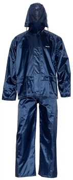 Костюм не промокає дощовик синій (КУРТКА + ШТАНИ) З PVC ПОКРИТТЯМ PLYMOUTH 2XL