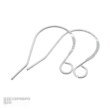 Швензы Серебро (925 проба), 15х12 мм, 1 пара (SER-036478) Polimex