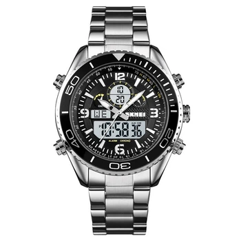 Мужские часы Skmei 1600 Серебристые
