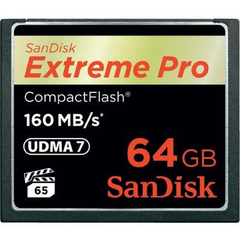 Карта памяти SanDisk Compact Flash Card 64Gb Extreme PRO (SDCFXPS-064G-X46). 44751