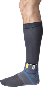 Ортез на гомілковостопний суглоб Push Sports Ankle Brace Kicx L Лівий Сірий (4.20.1.13)
