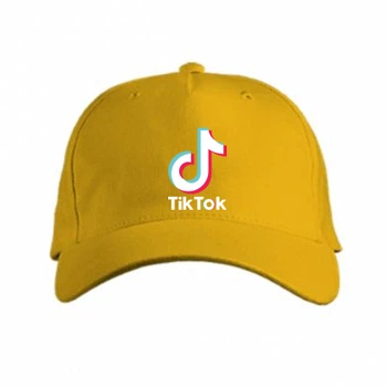 Кепка Tiktok logo Жовтий