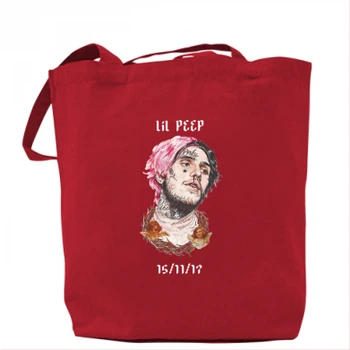 Сумка Lil peep date of death Червоний