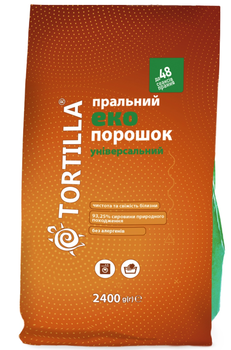 Пральний Еко порошок Tortilla універсальний 2.4 кг (4820178060295)