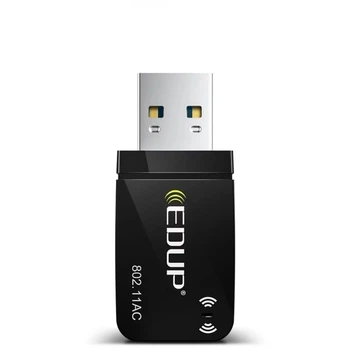 Двухдиапазонный высокоскоростной WiFi адаптер EDUP Electronics 1300 Мбит/с, USB3.0, 2.4GHz - 5GHz (RTL8812BU)