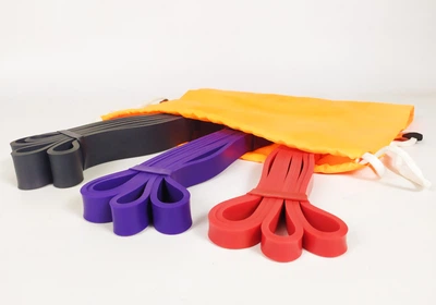 Гумові петлі Rubber Loop 2-45 кг (набір з 3 шт для фітнесу, тренувань, підтягувань, гума тренувальна для турніка, гумка-еспандер) SCT3245