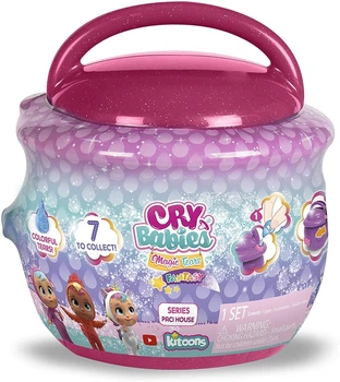 Игровой набор с пупсом Cry Babies Magic Tears Paci House Плакса с мини домиком (90309)