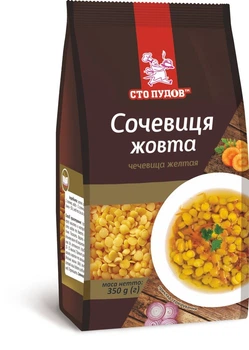 Чечевица жёлтая Сто Пудов, 0,35 кг