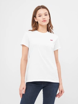 Футболка хлопковая женская Levi`s Perfect Tee 39185-0006 M Белая (5400599006578)