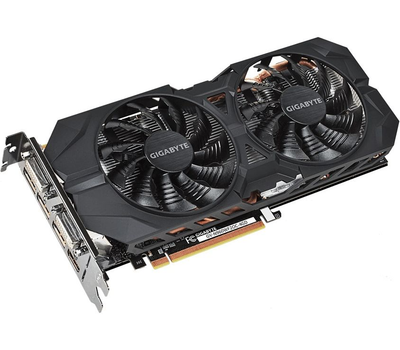 Видеокарта Gigabyte PCI-Ex GeForce GTX 960 4096MB GDDR5 (128bit) (1216/7010) (2 x DVI, HDMI, 3 x DisplayPort) (GV-N960WF2OC-4GD) Б/У
