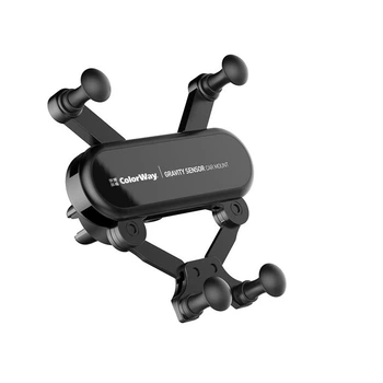 Держатель автомобильный СolorWay Gravity Sensor Holder Black (CW-CHG11-BK)