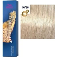 Фарба для волосся Wella KOLESTON PERFECT ME+ 10/38 яскравий блонд золота перлина 60 мл