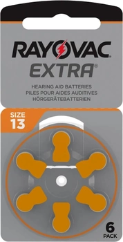 Батарейки для слухових апаратів Rayovac EXTRA №13 (6шт)
