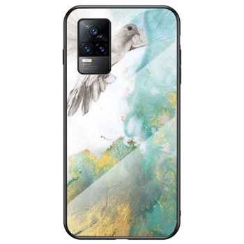 Чехол с рисунком Deexe Gradient Pattern для VIVO V21e - Flying Pigeon