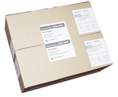Картридж Canon 728, Black, MF4410/MF4430/MF4450/MF4550/MF4570/MF4580, 2 x 2100 стор, PrintPro, Dual Pack (PP-C728DP)