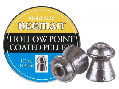 Кулі пневматичні Beeman Hollow Point Кал. 4.5 мм Вага - 0.47 г 250 шт/уп 14290626