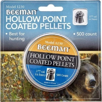 Кулі пневматичні Beeman Hollow Point Кал. 4.5 мм Вага - 0.47 г 500 шт/уп 14290627