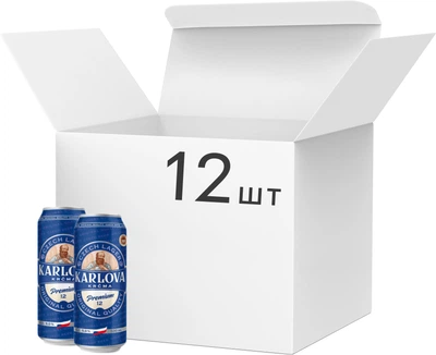 Karlova Krcma Premium Lager світле фільтроване 0,5 л × 12