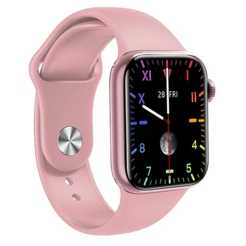 Смарт годинник Smart Watch M16 mini 38mm Aluminium з мікрофоном фітнес трекер розумний годинник (додаток WearFit Pro) Рожевий
