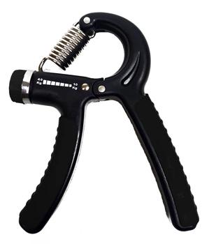 Кистьовий пружинний еспандер EasyFit Hand Grip 10-40 кг чорний (ручний пружинний тренажер з регульованим навантаженням) EF-1040Bk