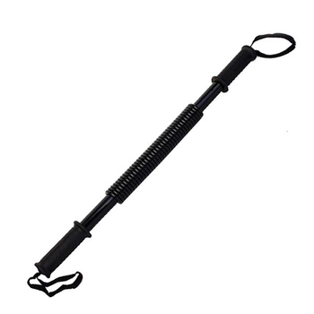 Силовой пружинный эспандер (палка) EasyFit Power Twister 40 кг черный