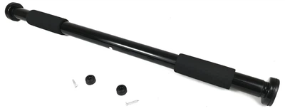 Раздвижной распорный турник EasyFit 62-100 см черный (съемная, металлическая перекладина в дверной проем для дома) EF-TDP-100