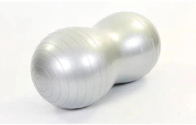 Мяч для фитнеса EasyFit Peanut 45х90 см серый (фитбол орех-арахис)