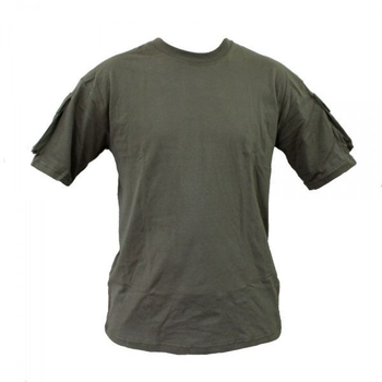 Футболка MIL-TEC тактическая T-Shirt OD L Зеленый (11019201) 
