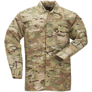 Рубашка тактическая 5.11 Tactical TDU Tactical MultiCam L Камуфлированный (72013MC)