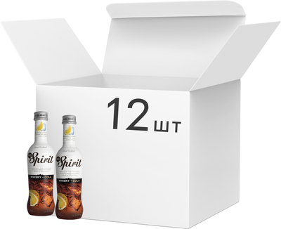 Упаковка напитка алкогольного MG Spirit WHISKY COLA 0.275 л 5.5% х 12 шт (18411640001071)