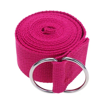 Ремінь для йоги EasyFit Yoga Strap 183 см рожевий (пояс для йоги і пілатесу)