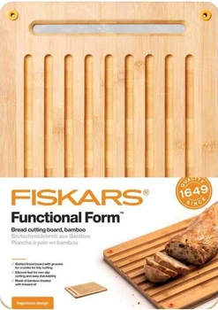 Дошка бамбукова Fiskars FF для хліба (1059230)