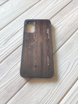 Чохол Gradient Wood для Xiaomi Poco M3 бампер Dark ash