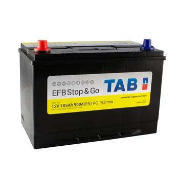 Аккумулятор TAB Polar EFB Jis 105 Ah/12V "1" (+ слева)