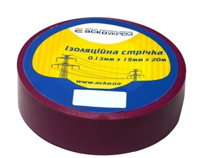 Ізолента ПВХ 20м фіолетова АСКО