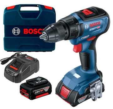 Аккумуляторная дрель-шуруповерт Bosch Professional GSR 18V-50 + 1 акб 2 Ah + 1 акб 5 Ah + з/у GAL 1880 + L-Case (06019H5003)