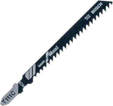 Пилка для лобзика Bosch по дереву T 111 C, 310 мм, 5 шт (2608630033)