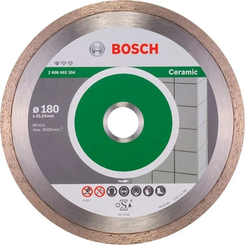 Алмазный круг Bosch Professional for Ceramic, 180х22,23х1,6 мм (2608602204)